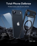 iPhone 17 Air Kamera Kontrol Koruma Butonlu Classic Hybrid Magsafe Kılıf + Ekran Koruyucu Set resmi
