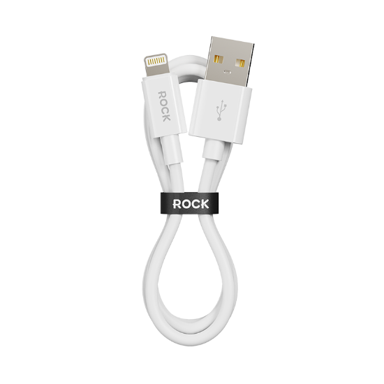 Rock P8 USB to Lightning 27W 100cm Kablo Beyaz resmi