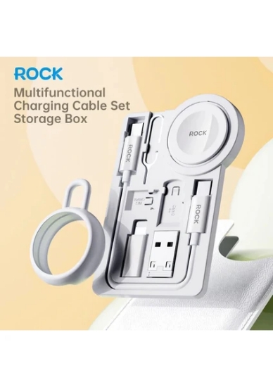 Rock L14 Multifonksyon 7 in 1 Watch Şarj ve Sim Kart Adaptör Set resmi