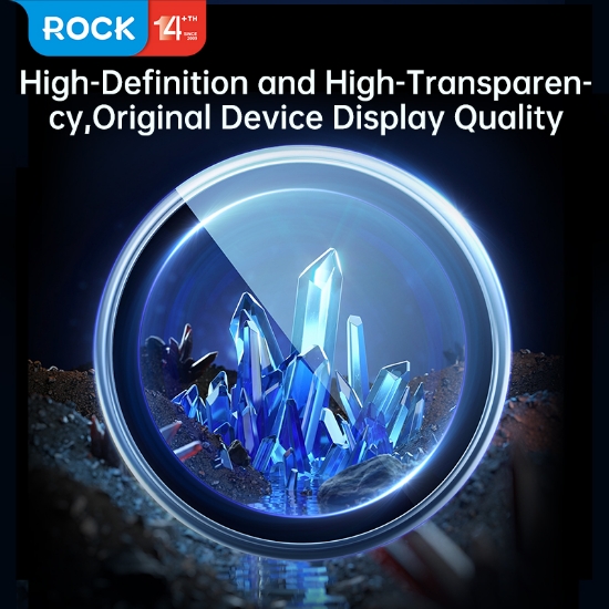 Rock Space 15 / 15 Plus Pure Serisi 0.33mm Temperli Cam Kamera ve Lens Koruyucu resmi