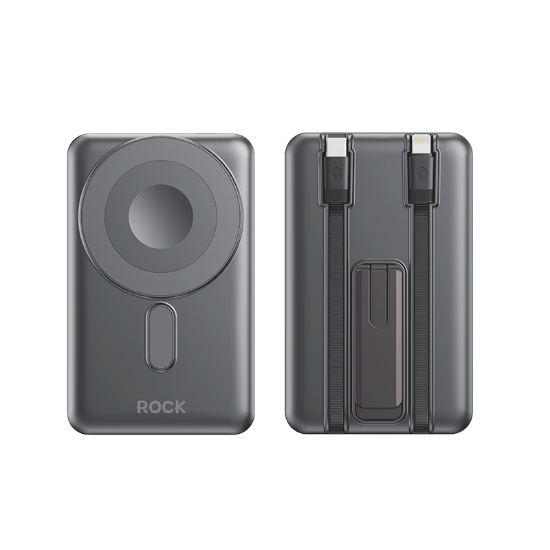 ROCK P50 10.000 mAh 5-in-1 PD20W MagSafe Powerbank Siyah resmi