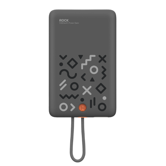 Rock P28 10.000 mAh 20W MagSafe Kablosuz Powerbank Siyah ( Dijital Gösterge ) resmi