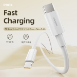 Rock P8 Type-C to Type-C PD 60W 100cm Kablo Beyaz resmi