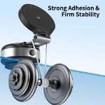 Rock Elektronik Vakumlu 360 Döner Araç ve Masaüstü Telefon Tutucu Siyah resmi