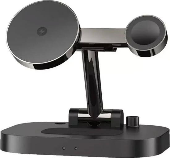 Rock W52 4 In 1 Kablosuz Şarj Standı iPhone & Airpods &  Watch &  Pencil resmi